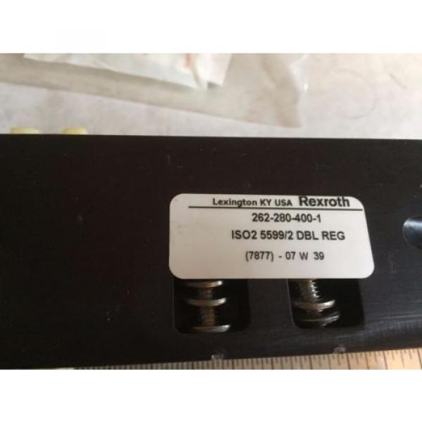 Origin REXROTH 262-280-400-1,REXROTH ISO2 5592/2 PNEUMATIC VALVE MANIFOLD,BOX1 #2 image