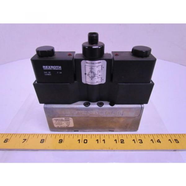 Rexroth Ceram GT-010062-00909 Double Solenoid Valve 4-Pin 24VDC ISO Sz 1 #1 image