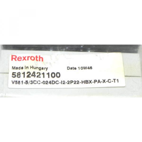 Origin REXROTH 5812421100 VALVE V581-5/3CC-024DC-I2-2P22-HBX-PA-X-C-T1 #4 image