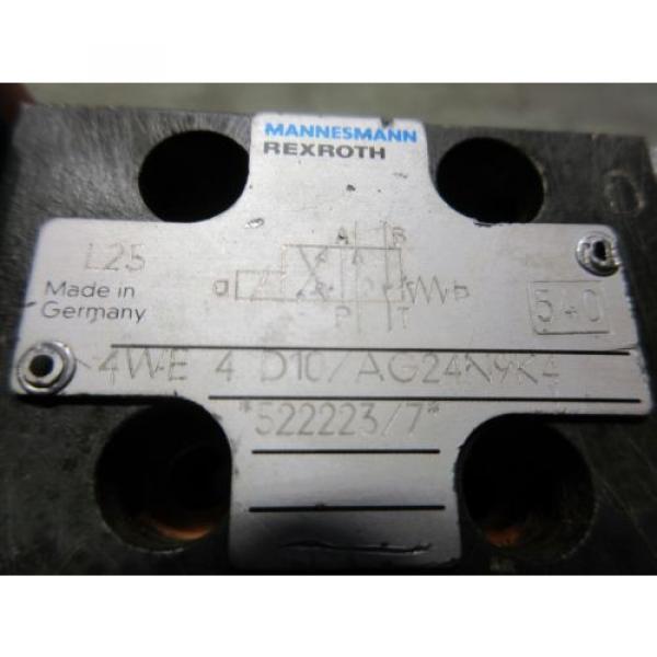 REXROTH SOLENOID VALVE 4WE 4 D10/AG24N9K4  522223/7 4WE4D10/AG24N9K4 #4 image