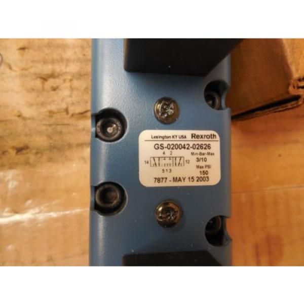 Rexroth Hydraulic Valve GS-020042-02626 GS02004202626 120 VAC 150 PSI origin #3 image