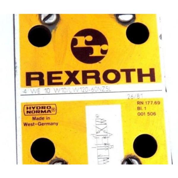 REXROTH 4 WE 10 W10/LW120-60NZ5L VALVE 4WE10W10LW12060NZ5L #2 image