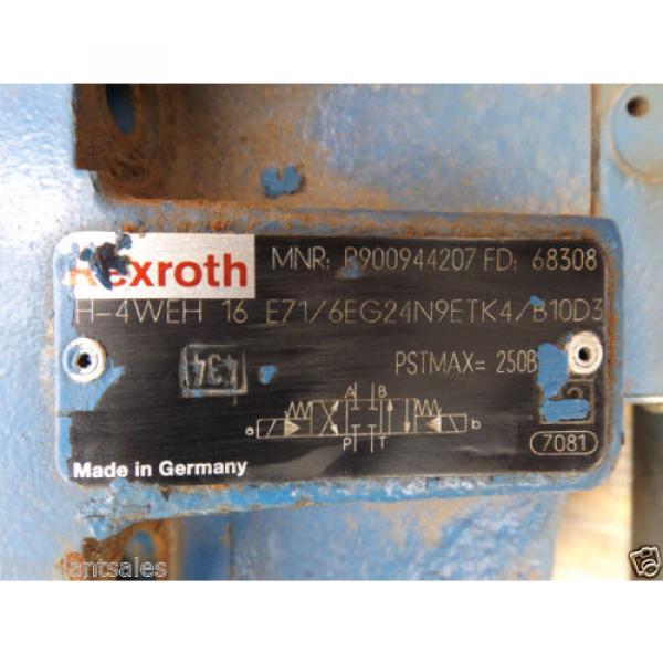 REXROTH ELECTRIC HYDRAULIC VALVE BLOCK MNR: R900944207 #5 image