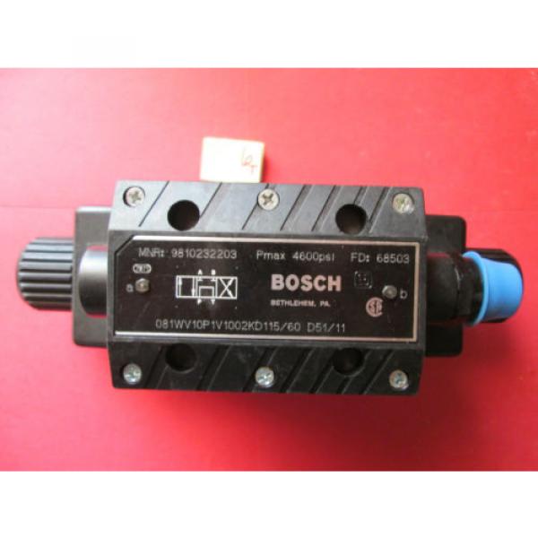 Origin NO BOX BOSCH REXROTH DIRECTIONAL CONTROL VALVE 9810232203 4600 PSI WL41 #3 image