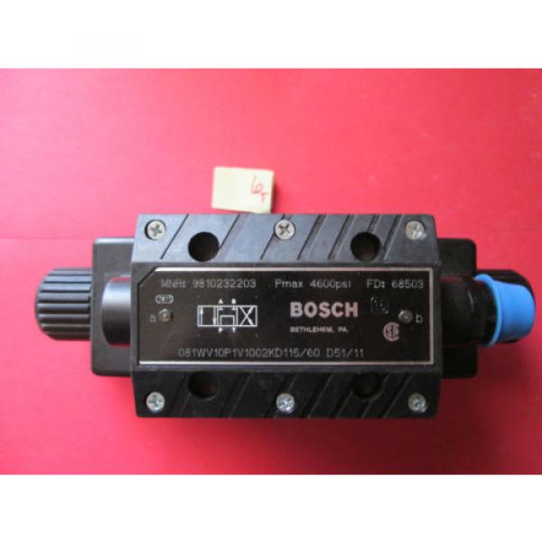 Origin NO BOX BOSCH REXROTH DIRECTIONAL CONTROL VALVE 9810232203 4600 PSI WL41 #4 image