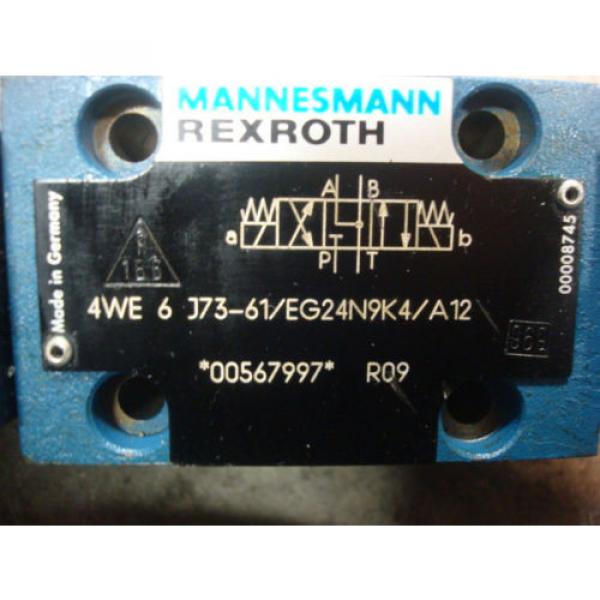 USED Mannesmann Rexroth 4WE 6 J73-61/EG24N9K4/A12 Solenoid Valve 00567997 #4 image