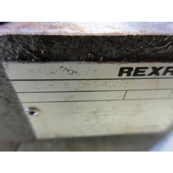 REXROTH VALVE UNIT ZDR 6 DP1-40/75YM  ZDR6DP1-40/75YM #3 image