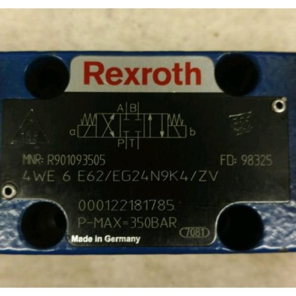 Origin Rexroth 4 WE 6 E62/EG24N9J4/ZV Directional Valve 24VDC 125A Solenoid #2 image