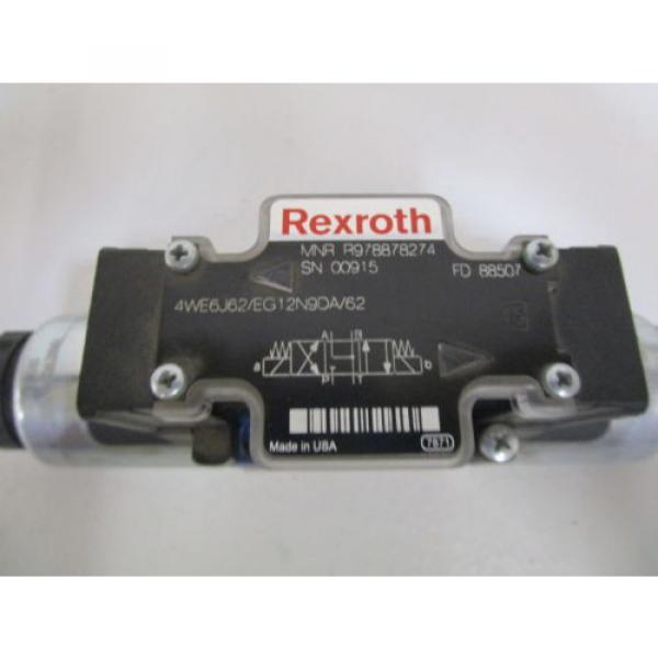 REXROTH HYDRUALIC VALVE 4WE6J62/EG12N9DA/62 Origin NO BOX #2 image