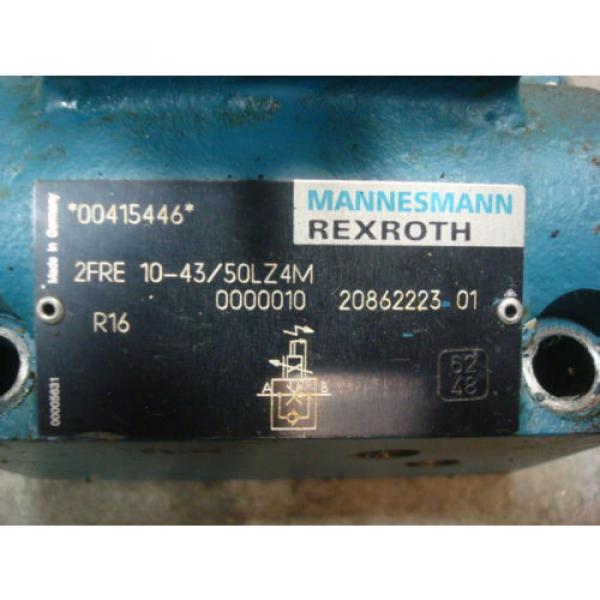 USED Mannesmann Rexroth 2FRE 10-43/50LZ4M Solenoid Valve 00415446 #6 image