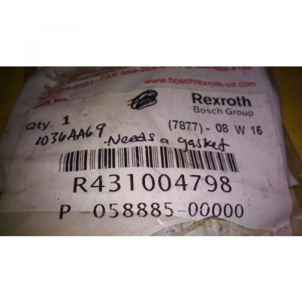 GENUINE REXROTH / BOSCH VALVE REPAIR KIT R431004798 / P-058885-00000 #3 image