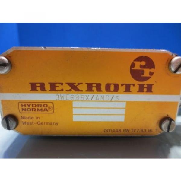 REXROTH SOLENOID VALVE 3WE6B5X/AND/5 #2 image