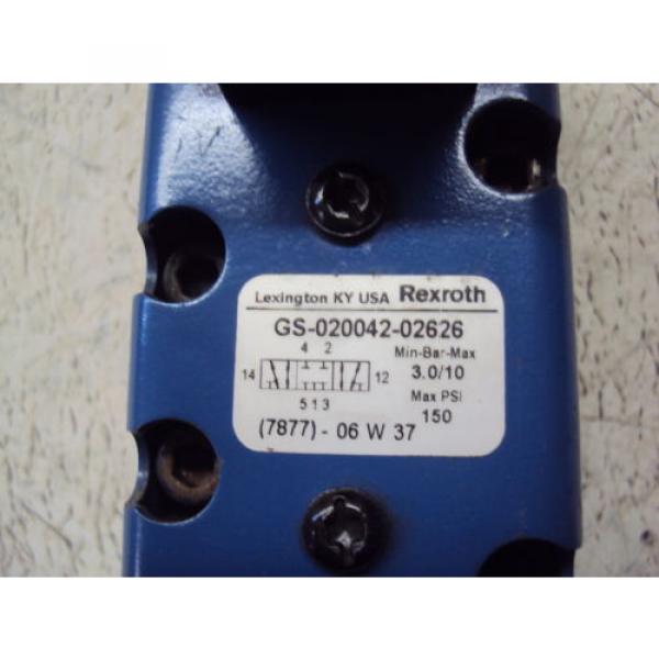 REXROTH GS-020042-02626 VALVE  USED #5 image