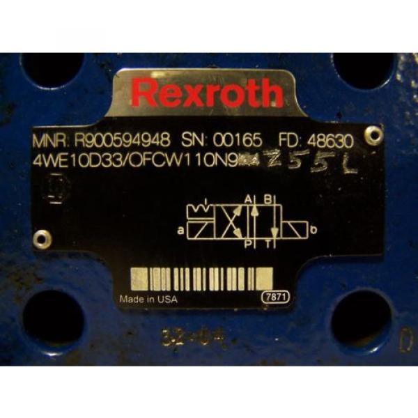 Origin REXROTH R900594948 TWO-WAY DIRECTIONAL SPOOL VALVE 12/240 VAC/DC 4 AMP #4 image