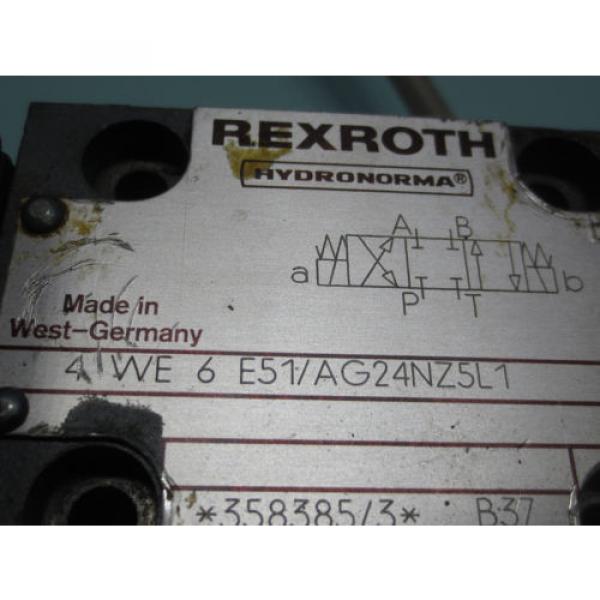 REXROTH HYDRONORMA  VALVE 4 WE6 E51/AG24NZ5L1 43 4WE6E51/AG24NZ5L143 #3 image