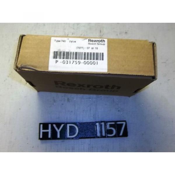 Origin Rexroth P-031759-00001 Type 740 Pneumatic Valve HYD1157 #1 image