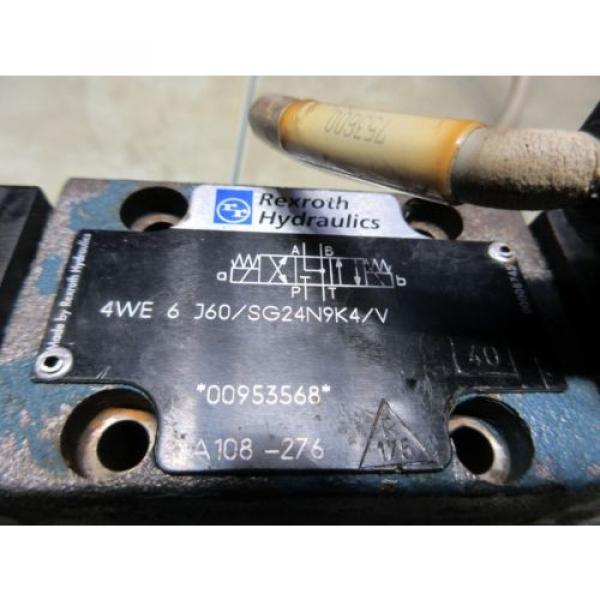 REXROTH SOLENOID VALVE 4WE 6 J60/SG24N9K4/V 00953568 4WE6J60/SG24N9K4/V #2 image