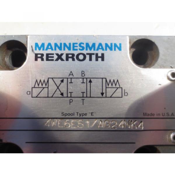 MANNESMANN REXROTH VALVE 4WE6E51/AG24NK4 solenoid valve #3 image