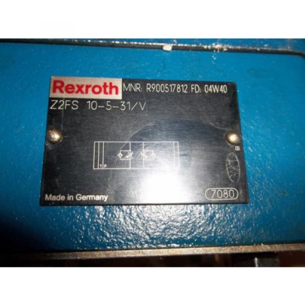 Origin REXROTH 4WE10H40/CW110N9DAL DIRECTIONAL CONTROL VALVE Z2FS 10-5-31V  LL2 #6 image