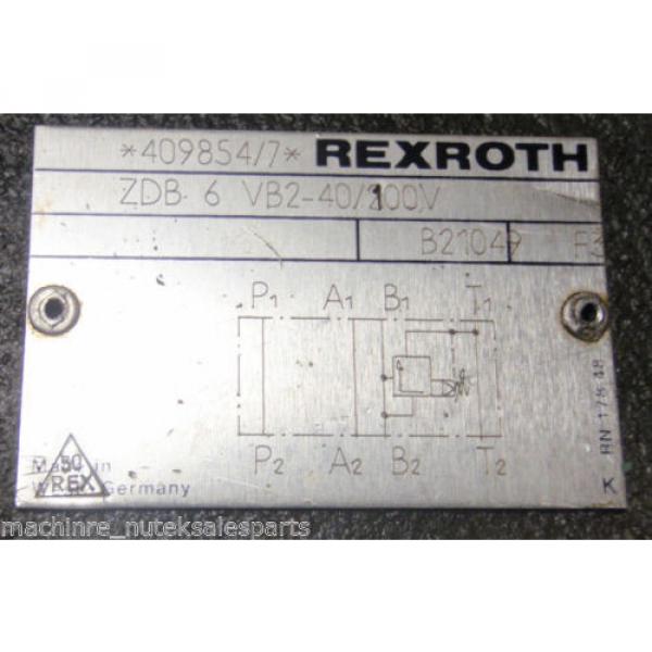 Rexroth Valve ZDB 6 VB2-40/100V ZDB6VB240/100  2DB6VB2-40 #3 image