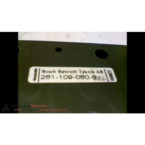 BOSCH REXROTH 261-109-060-0 VALVE BLANKING PLATE, SEE DESC #169569 #1 image