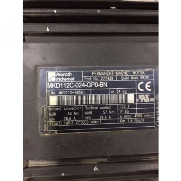 Rexroth Permanent magnet motor MKD112C-024-GP0-BN #1 image