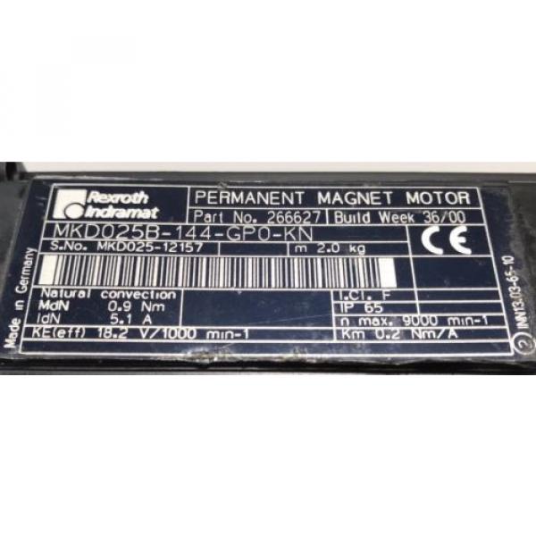 REXROTH-INDRAMAT Permanent-Magnet-Motorlt;gt;MKD025B-144-GP0-KN #3 image