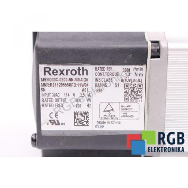 MSM030C-0300-NN-M0-CG0 R911295558 114V 25A 04KW 200HZ 3000/MIN REXROTH ID18773 #6 image