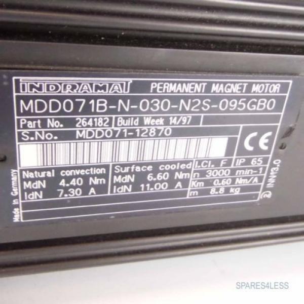 Bosch Rexroth Indramat Servomotor MDD071B-N-030-N2S-095GB0 GEB #K2 #2 image