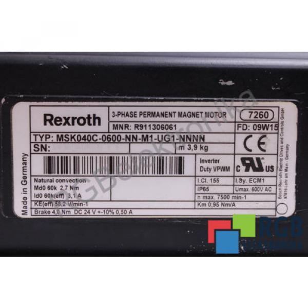 MSK040C-0600-NN-M1-UG1-NNNN ROTOR FOR MOTOR REXROTH ID15047 #4 image