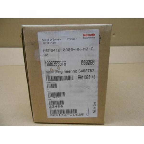 1 NIB BOSCH REXROTH MSM041B-0300-NN-M0-CH0 SERVO MOTOR 075KW 4 AMP 4A 120VAC #2 image