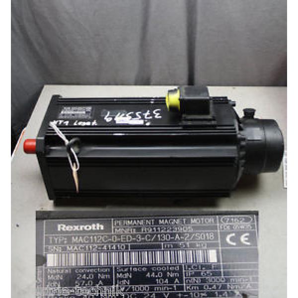 REXROTH INDRAMAT MAC112C-0-ED-3-C/130-A-2/S018 Servomoteur R911223905 #1 image