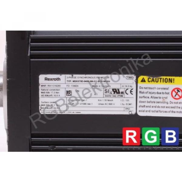 MSK070D-0450-NN-S1-BG0-NNAN R911316295 REXROTH 12M WARRANTY FREE EU SHIP ID5742 #3 image