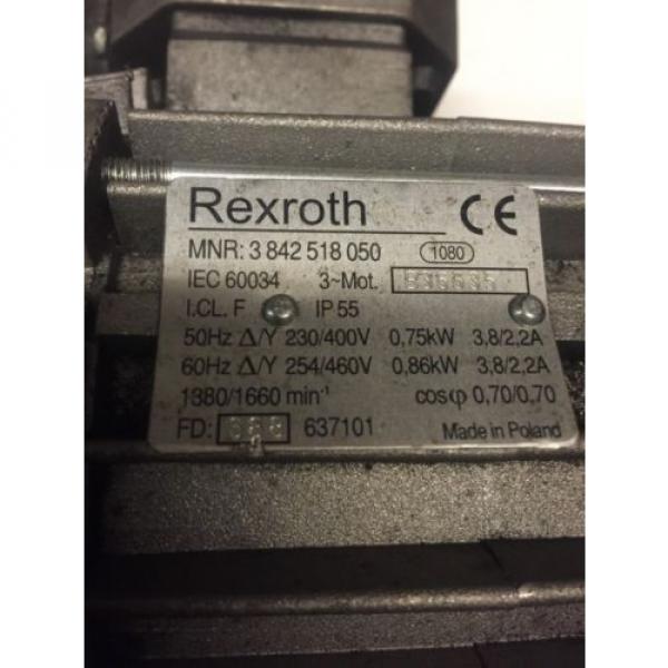 Bosch Conveyor Drive 3 842 519 005 W/ Rexroth Motor 86KW 3 842 518 050 #8 image