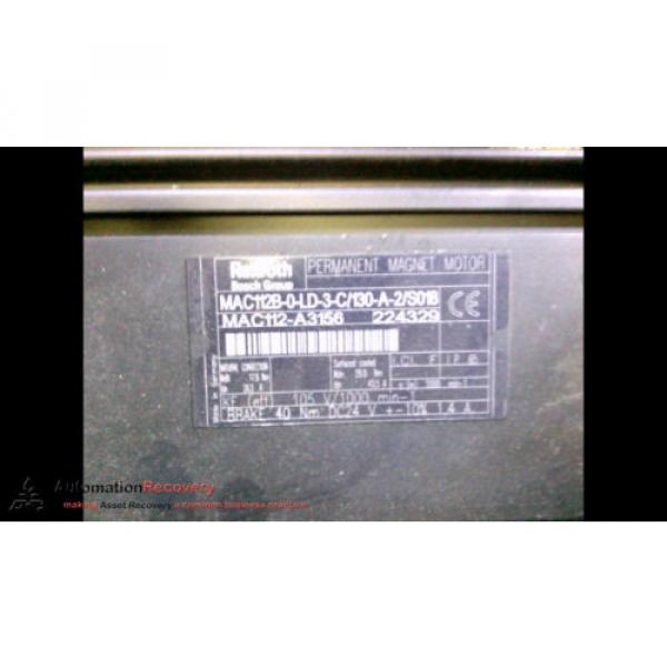 REXROTH MAC112B-0-LD-3-C/130-A-2/S018 PERMANENT MAGNET MOTOR,  NATURAL #192674 #4 image