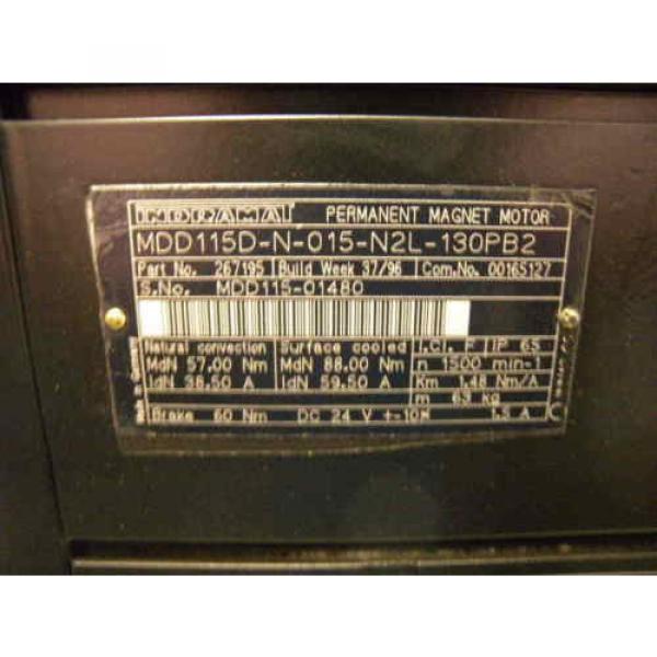 Rexroth / Indramat MDD115D-N-015-N2L-130PB2 Servo Motor, p/n: 267195 #4 image