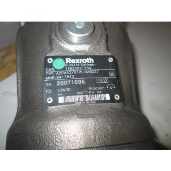 Motore Idraulico Rexroth A2FM63 #2 image