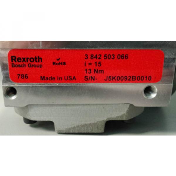 Origin BOSCH REXROTH CONVEYOR GEAR REDUCER 3-842-503-066  RTS056378 #2 image