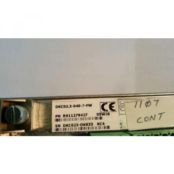 REXROTH INDRAMAT DKC023-040-7-FW SERVO DRIVE W/ FIRMWARE R911279427 USED #10 image