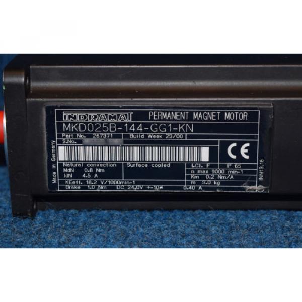 origin Indramat MKD025B-144-GG1-KN  MKD025B144GG1KN REXROTH PERMANENT MAGNET SERVO #2 image