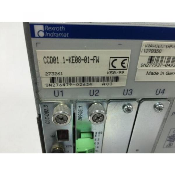 Rexroth Indramat CCD011-KE08-01-FW, CCD011, CLC-D023, DPF051, Motion Control #8 image