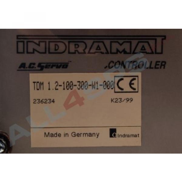 BOSCH REXROTH, INDRAMAT AC-SERVO CONTROLLER, TDM12-100-300-W1 GEBRAUCHT #3 image