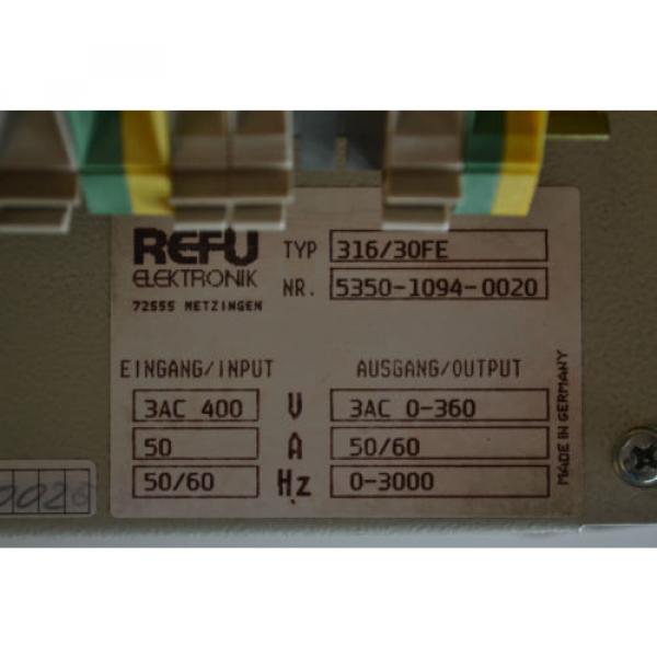 Indramat Rexroth Refu Typ: 316/30FE #8 image