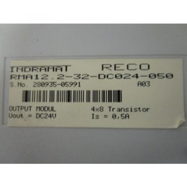 INDRAMAT/REXROTH RMA122-32-DC024-050 INTERBUS DC24V OUTPUT MODULE - USED #2 image