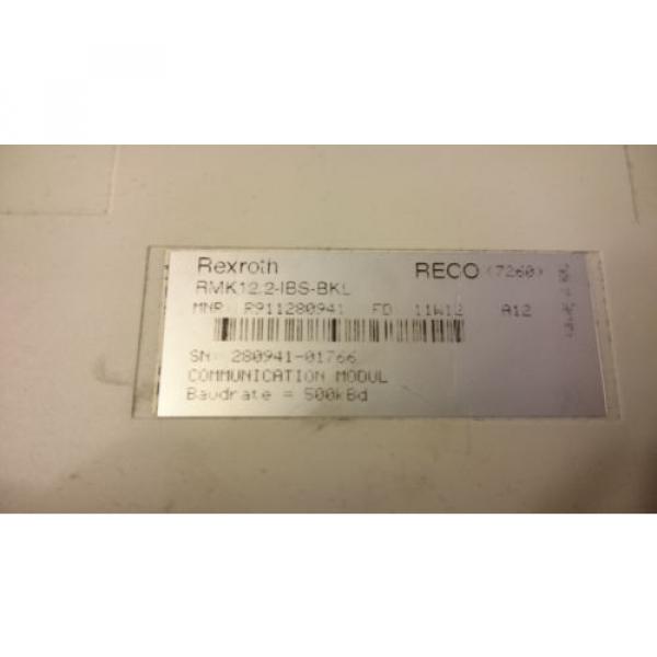 REXROTH INDRAMAT RMK122-IBS-BKL MODULE -- 0% VAT INVOICE -- #2 image