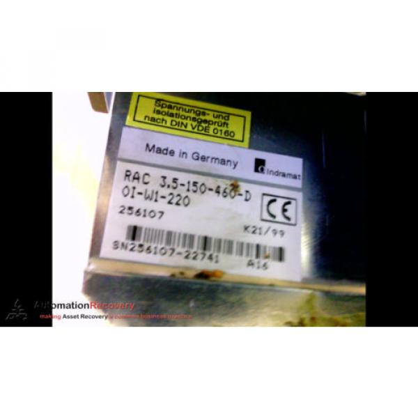 REXROTH INDRAMAT RAC 35-150-460-D0I-W1-220 AC-MAINSPINDLE DRIVE #2 image