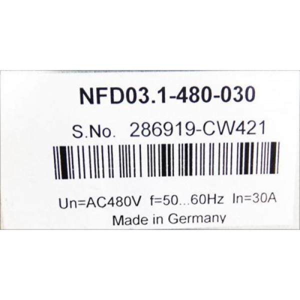 Rexroth Indramat Netzfilter NFD031-480-030 3xAC 480V/ 30 A -used- #2 image