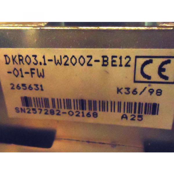 Rexroth Indramat Hauptspindel Antriebsregler DKR031-W200Z-BE12-01-FW GEB #3 image