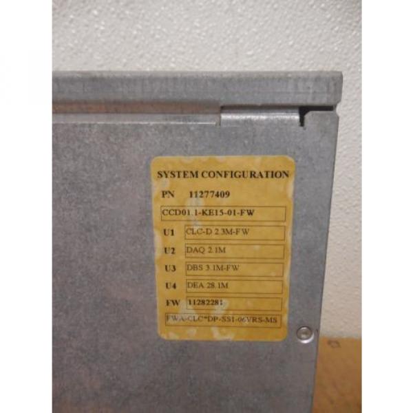 INDRAMAT REXROTH SERVO CONTROLLER PLC RACK CHASSIS CCD011-KE15-01-FW 11277409 #4 image