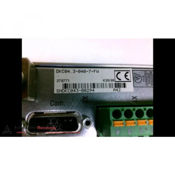 DKC043-040-7-FW,INDRAMAT SERVO DRIVEREXROTH, SEE DESC #202799 #1 image